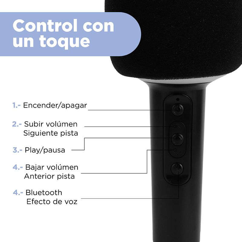 Micr-fono-karaoke-con-parlante-inal-mbrico-modelo-au071-negro-Miniso-4-19980