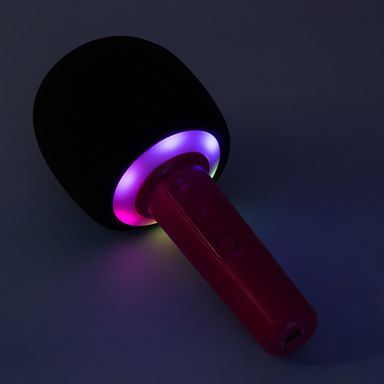 Micrófono karaoke con parlante inalámbrico modelo au071 rosa -  Miniso