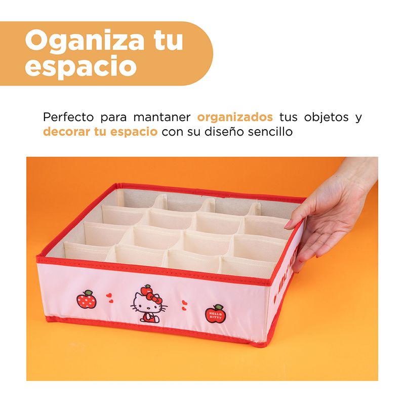 Organizador-de-tela-para-ropa-hello-kitty-apple-collection-de-16-rejillas-sanrio-Sanrio-4-20020