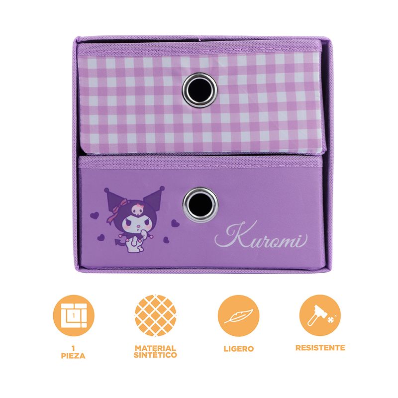 Organizador-de-tela-de-2-cajones-kuromi-sanrio-color-lila-Sanrio-4-20032