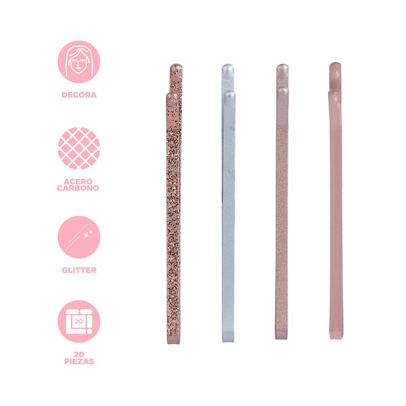 Set-de-pasadores-para-cabello-miniso-rosa-20-pzas-Miniso-3-20038