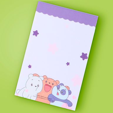 Post it bloc de notas 70 hojas 6cm x 9cm serie wbb baby -  We Bare Bears