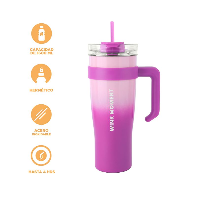 Vaso-de-acero-de-color-solido-con-sorbete-1600-ml-rosa-y-morado-Miniso-4-20064