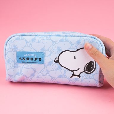 Cosmetiquera rectangular mediana colección snoopy multiprint azul -  Snoopy