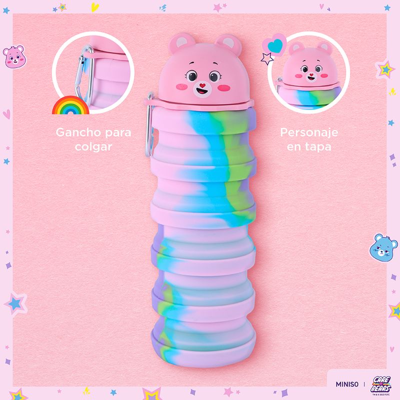Botella-plegable-de-silicona-care-bears-collection-450-ml-rosa-Care-Bears-5-20123