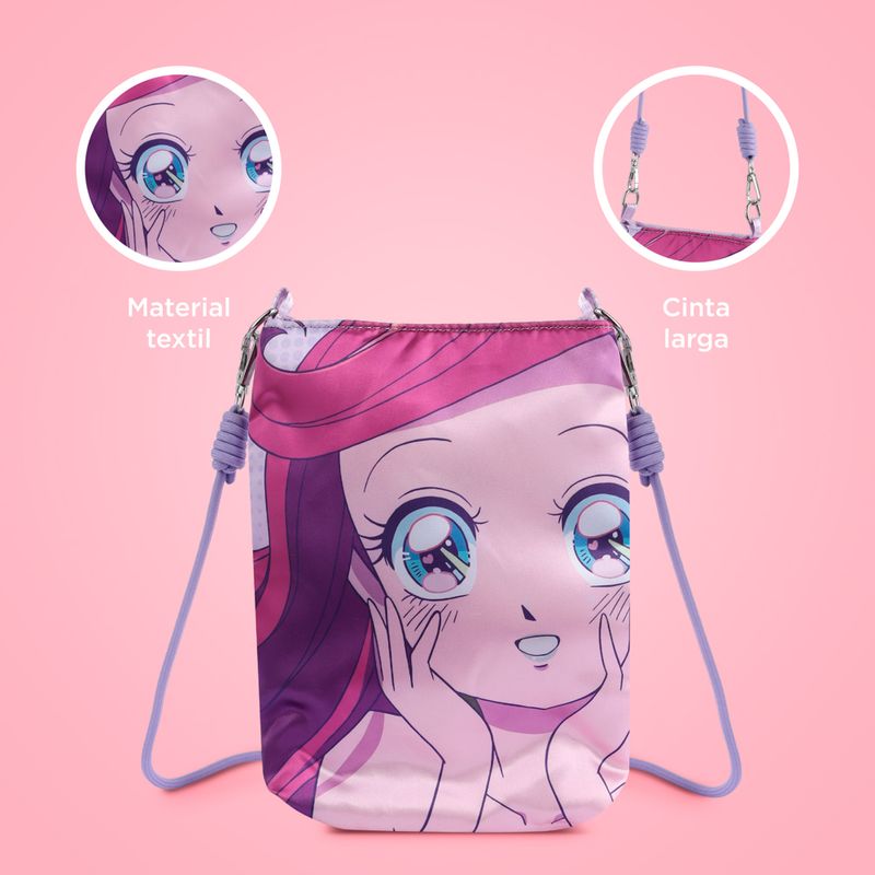 Bolso-porta-celular-satinado-disney-princesas-serie-manga-comics-ariel-Princesas-Manga-6-20212