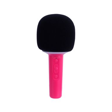 Micrófono karaoke con parlante inalámbrico modelo au071 rosa -  Miniso
