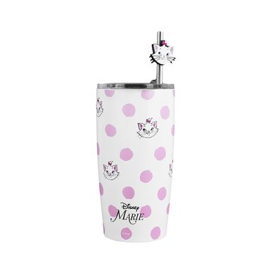 Vaso de acero con sorbete disney cat classics marie collection 530 ml rosa -  Disney Cat