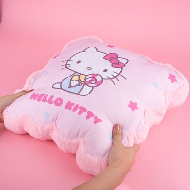 Almohada personajes de sanrio con estampado hello kitty rosa -  Sanrio