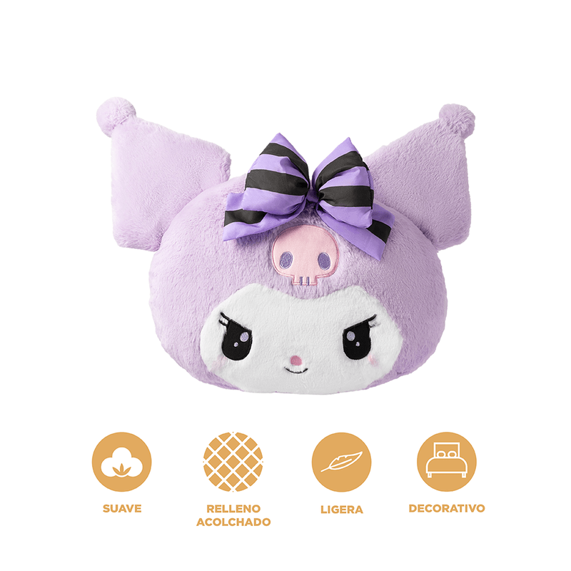 Almohada-en-forma-de-cabeza-morada-serie-kuromi-29cm-sanrio-Sanrio-4-20254