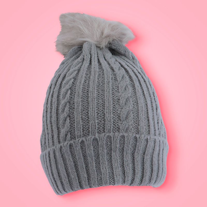 Gorro-tejido-con-pompon-miniso-gris-Miniso-3-20269