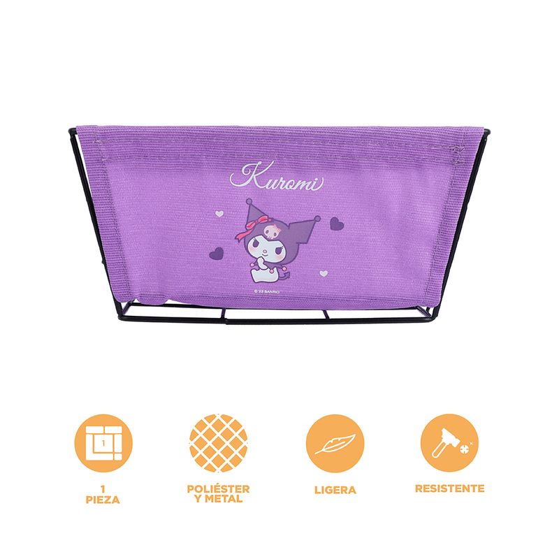 Organizador-de-acero-de-almacenamiento-kuromi-morado-sanrio-Sanrio-4-20327