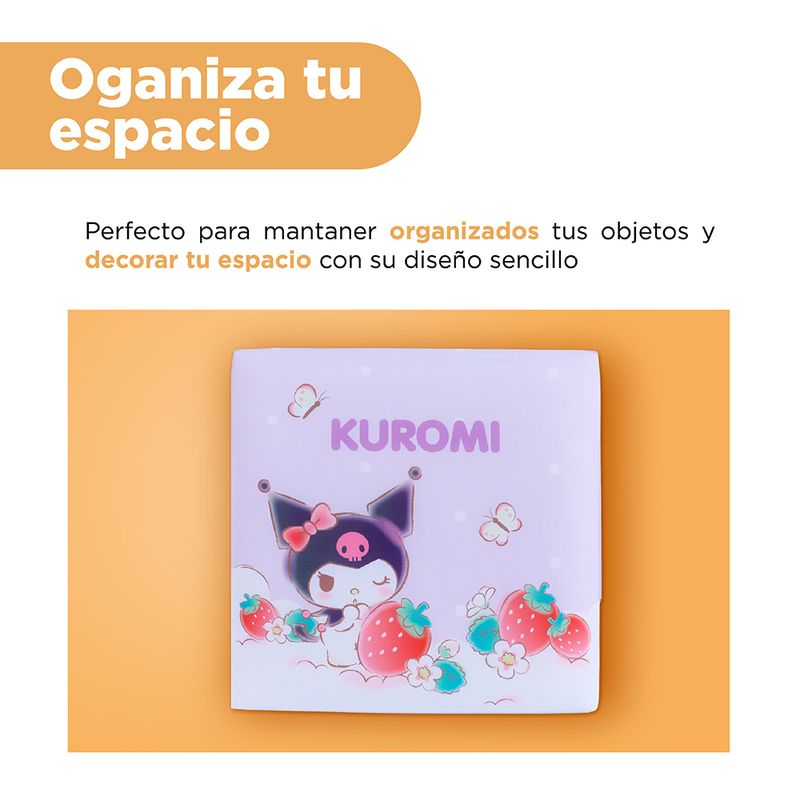 Organizador-de-tela-personajes-de-sanrio-strawberry-plegable-kuromi-morado-Sanrio-4-20329