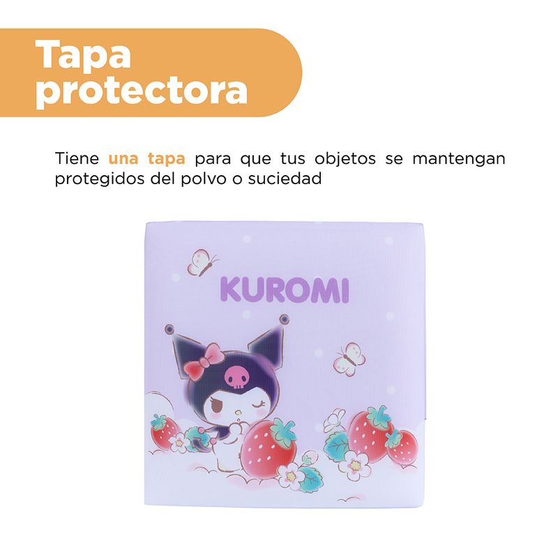 Organizador-de-tela-personajes-de-sanrio-strawberry-plegable-kuromi-morado-Sanrio-5-20329