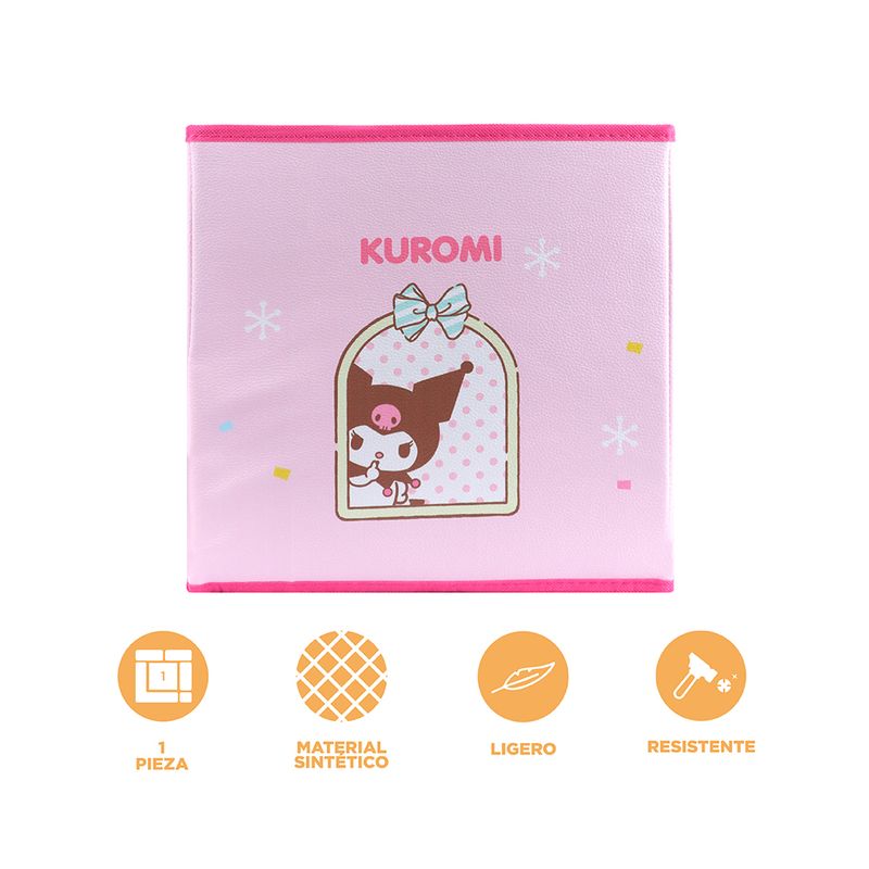 Caja-de-almacenamiento-de-tela-de-kuromi-rosa-Sanrio-4-20334