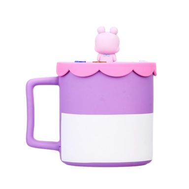 Taza de cerámica colección BT21 con tapa de silicona 425 ml mang -  BT21