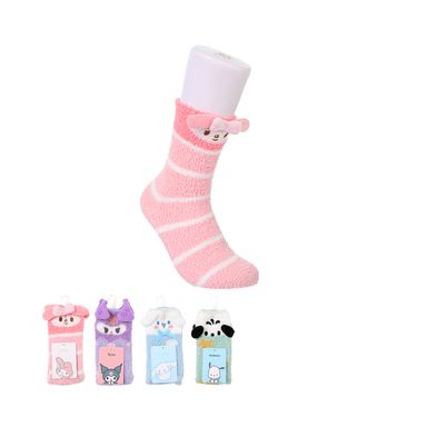 Medias afelpadas sanrio personajes con orejitas mix de colores -  Sanrio