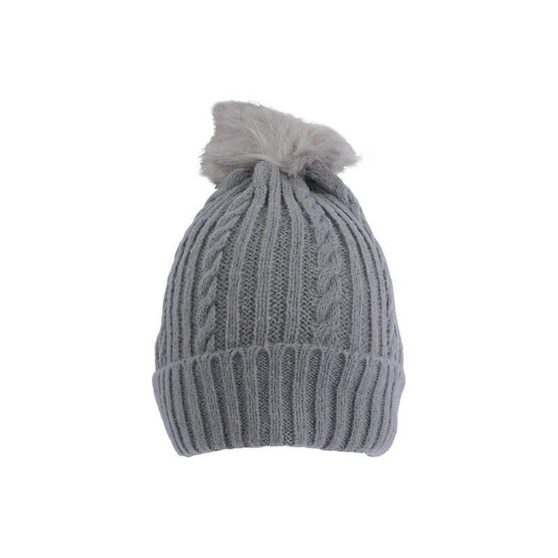 Gorro-tejido-con-pompon-miniso-gris-Miniso-1-20269