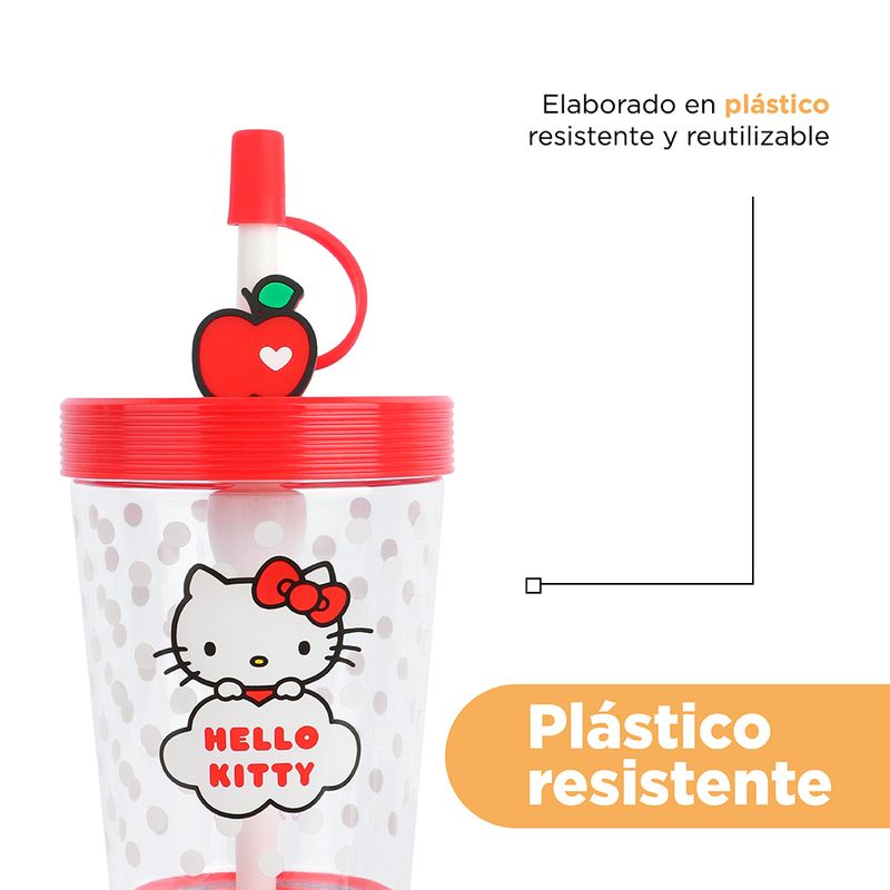 Vaso-de-pl-stico-de-viaje-colecci-n-apple-hello-kitty-535ml-rojo-sanrio-Sanrio-7-18422
