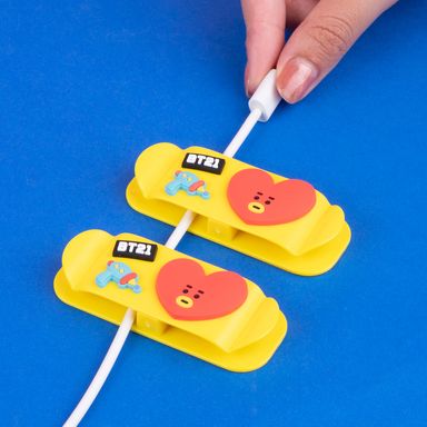 Organizador de cables 2 piezas colección BT21 tata -  BT21