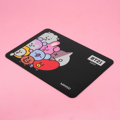 Mouse pad colección BT21 cuadrado negro -  BT21