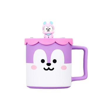 Taza de cerámica colección BT21 con tapa de silicona 425 ml mang -  BT21