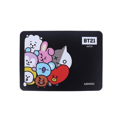 Mouse pad colección BT21 cuadrado negro -  BT21
