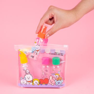 Kit de botellas pulverizadores para viaje de 4 piezas BT21 collection -  BT21