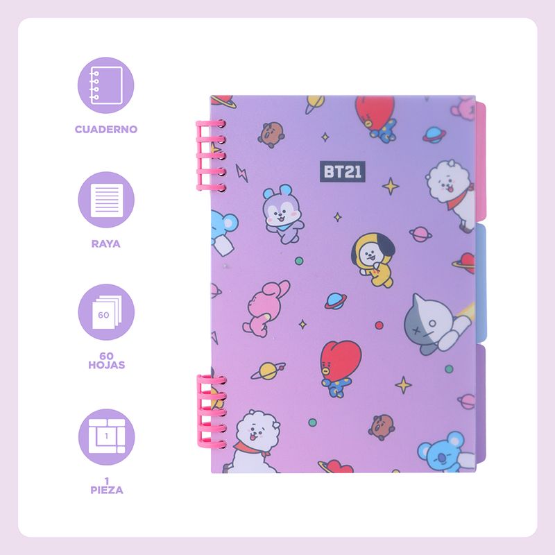Libretas-y-cuadernos-b5-libro-de-hojas-sueltas-b-60-hojas-serie-bt21-BT21-3-20541