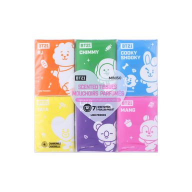 Pañuelos perfumados BT21 collection paquetes de 12 -  BT21