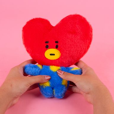 Peluche tata 18cm x 13cm x 16cm serie bt21 -  BT21