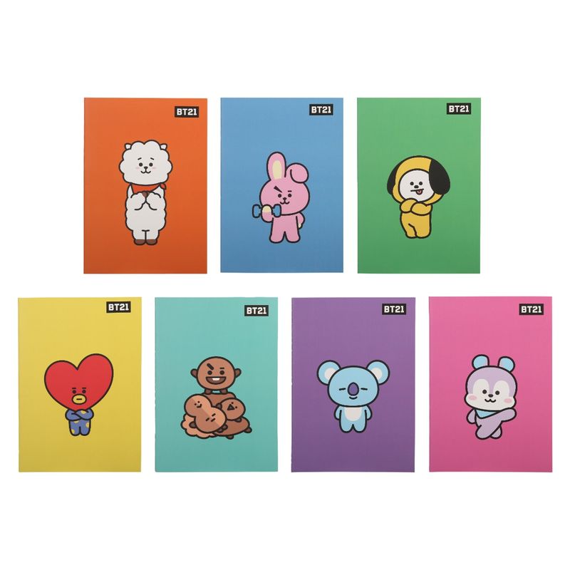 Libretas-y-cuadernos-a5-encuadernado-con-cosido-32-hojas-7-modelos-surtidos-BT21-1-20544