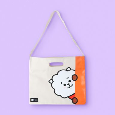 Bolso de compras colección BT21 franja de color RJ -  BT21