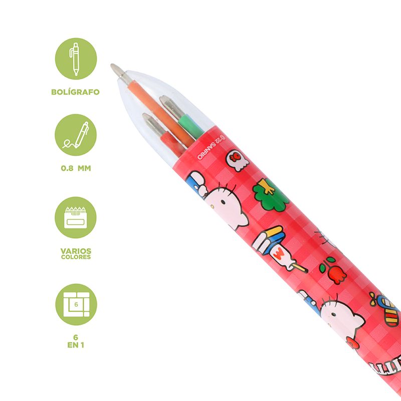 Lapicero-hello-kitty-0-8mm-de-6-colores-individual-sanrio-Sanrio-4-20626