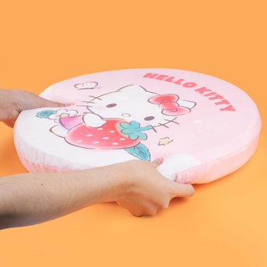 Cojín redondo grueso de personajes sanrio colección fresa redondo engrosado 5cm hello kitty rosa -  Sanrio
