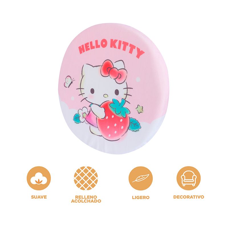 Coj-n-redondo-grueso-de-personajes-sanrio-colecci-n-fresa-redondo-engrosado-5cm-hello-kitty-rosa-Sanrio-3-20728