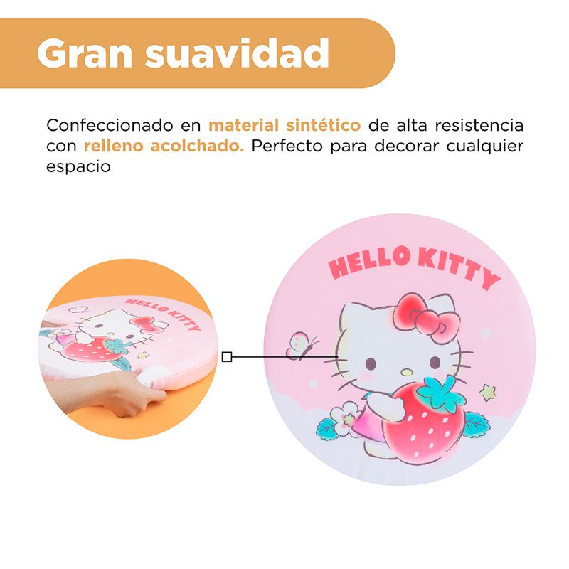 Coj-n-redondo-grueso-de-personajes-sanrio-colecci-n-fresa-redondo-engrosado-5cm-hello-kitty-rosa-Sanrio-4-20728