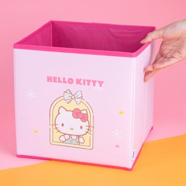 Caja de almacenamiento de tela de la colección personajes de sanrio hello kitty rosa -  Sanrio