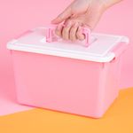 Organizador-de-pl-stico-con-asa-y-tapa-rosa-Miniso-2-20769