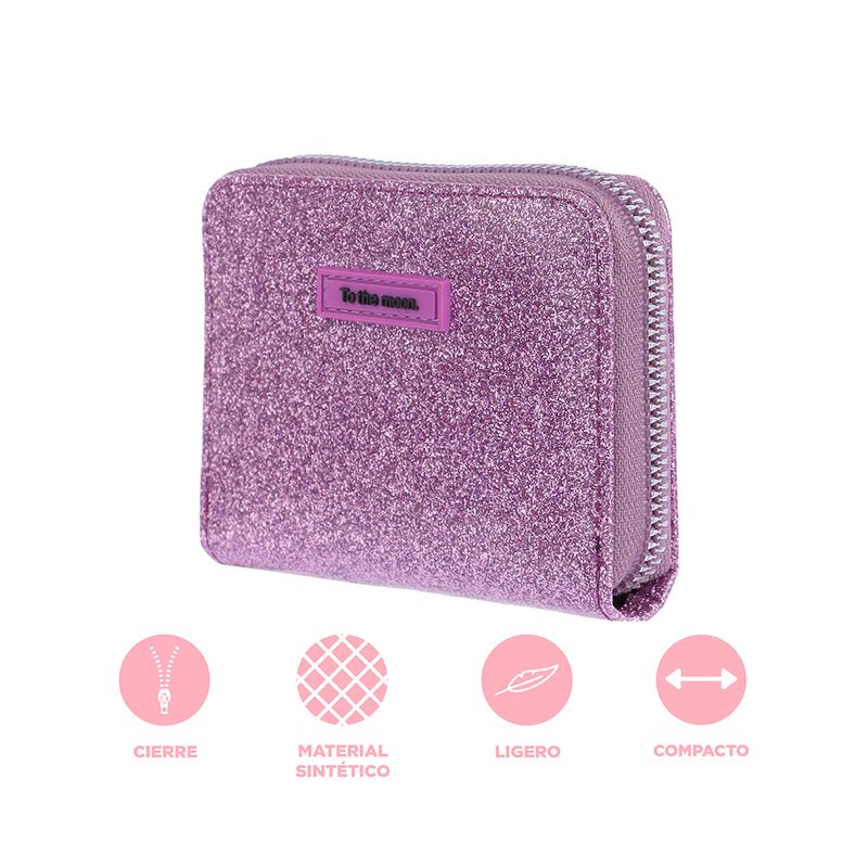 Cartera-sencilla-miniso-serie-moon-stars-glitter-morado-Miniso-4-20812