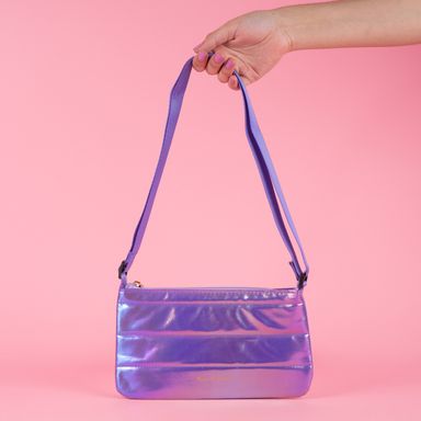 Bolso crossbody miniso serie moon stars tornasol morado -  Miniso