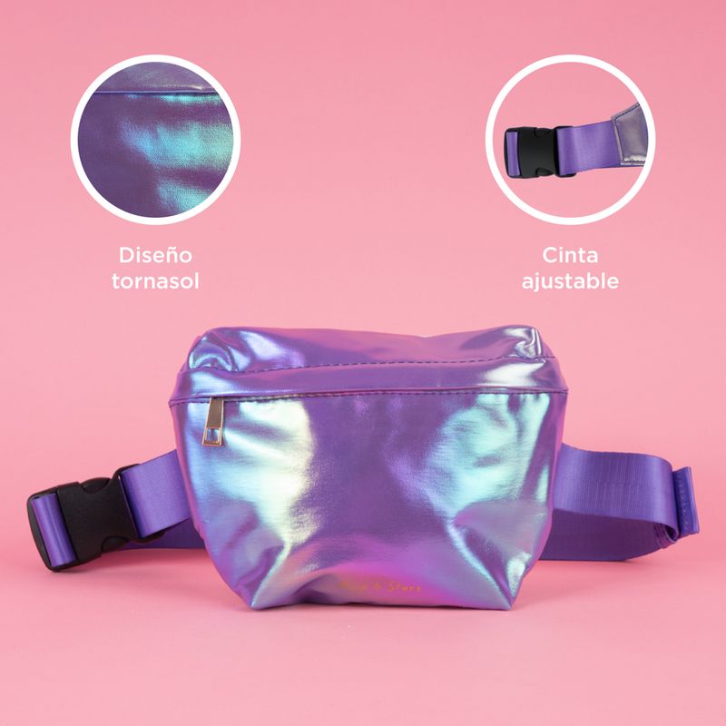 Bolso-estilo-cangurera-miniso-serie-moon-stars-tornasol-morado-Miniso-6-20818