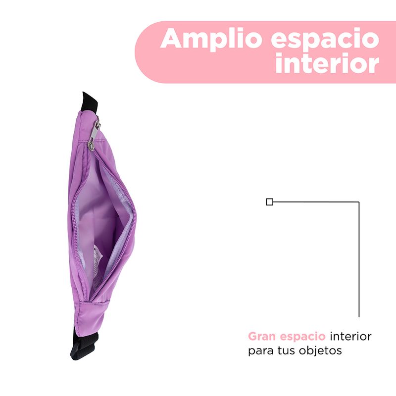 Bolso-estilo-cangurera-miniso-serie-moon-stars-nylon-morado-Miniso-5-20820