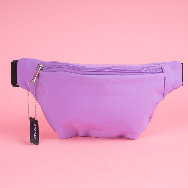 Bolso-estilo-cangurera-miniso-serie-moon-stars-nylon-morado-Miniso-7-20820