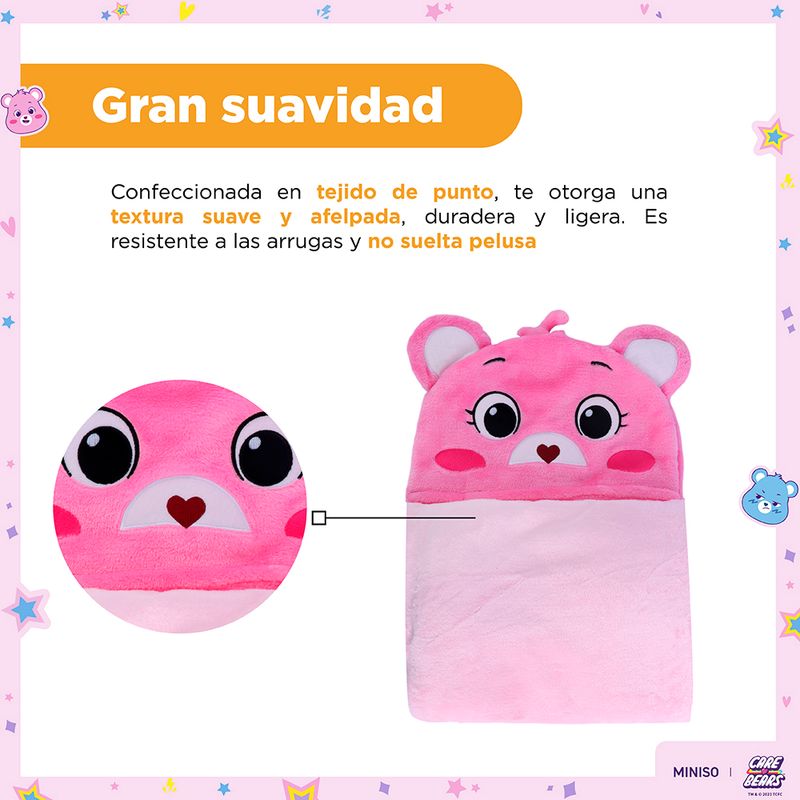 Manta-con-capucha-colecci-n-care-bears-rosa-Care-Bears-4-20842