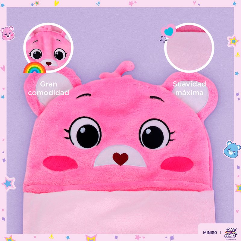 Manta-con-capucha-colecci-n-care-bears-rosa-Care-Bears-5-20842
