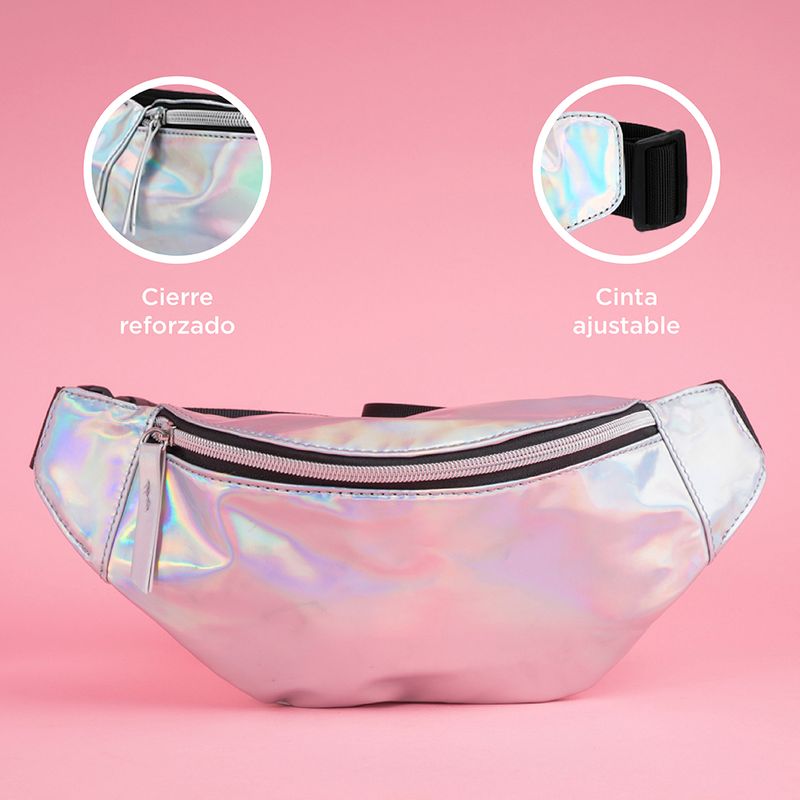 Bolso-estilo-cangurera-miniso-serie-moon-stars-tornasol-plata-Miniso-6-20847