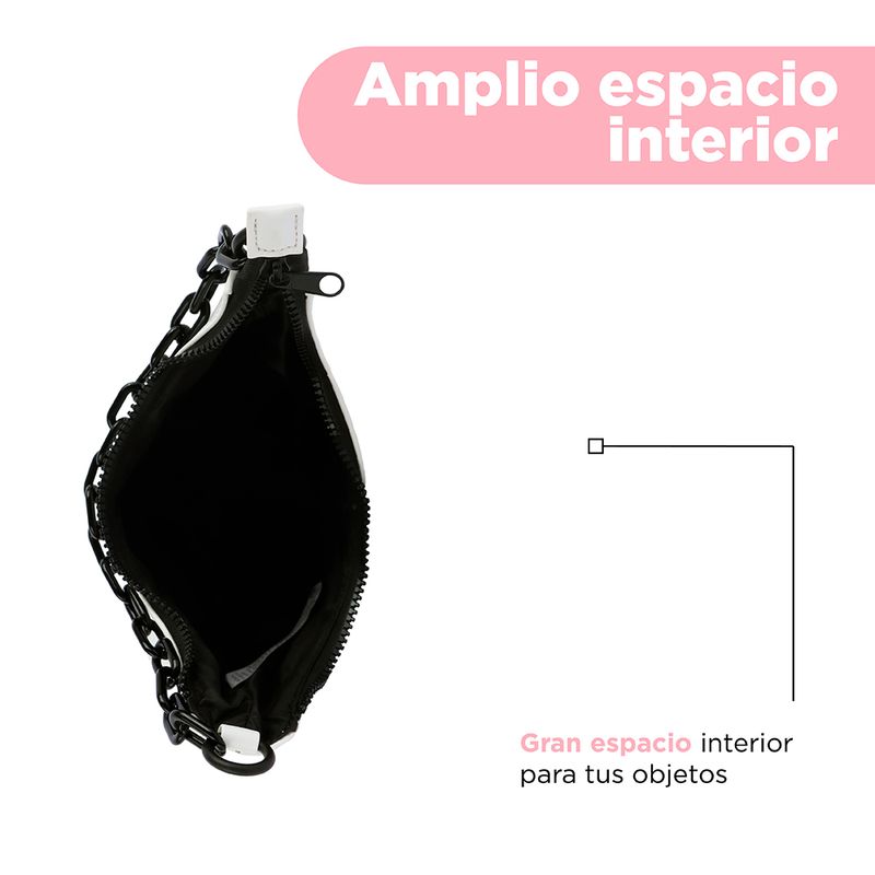 Bolso-hobo-serie-black-white-cadena-blanco-Miniso-5-20849