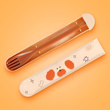 Juego de cubiertos doggie power collection tenedor y cuchara -  Miniso