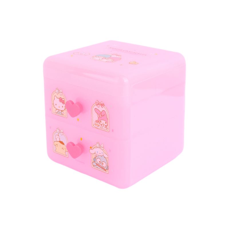 Organizador-de-pl-stico-sanrio-storage-collection-con-tapa-abatible-y-cajones-para-escritorio-rosa-Sanrio-1-20733